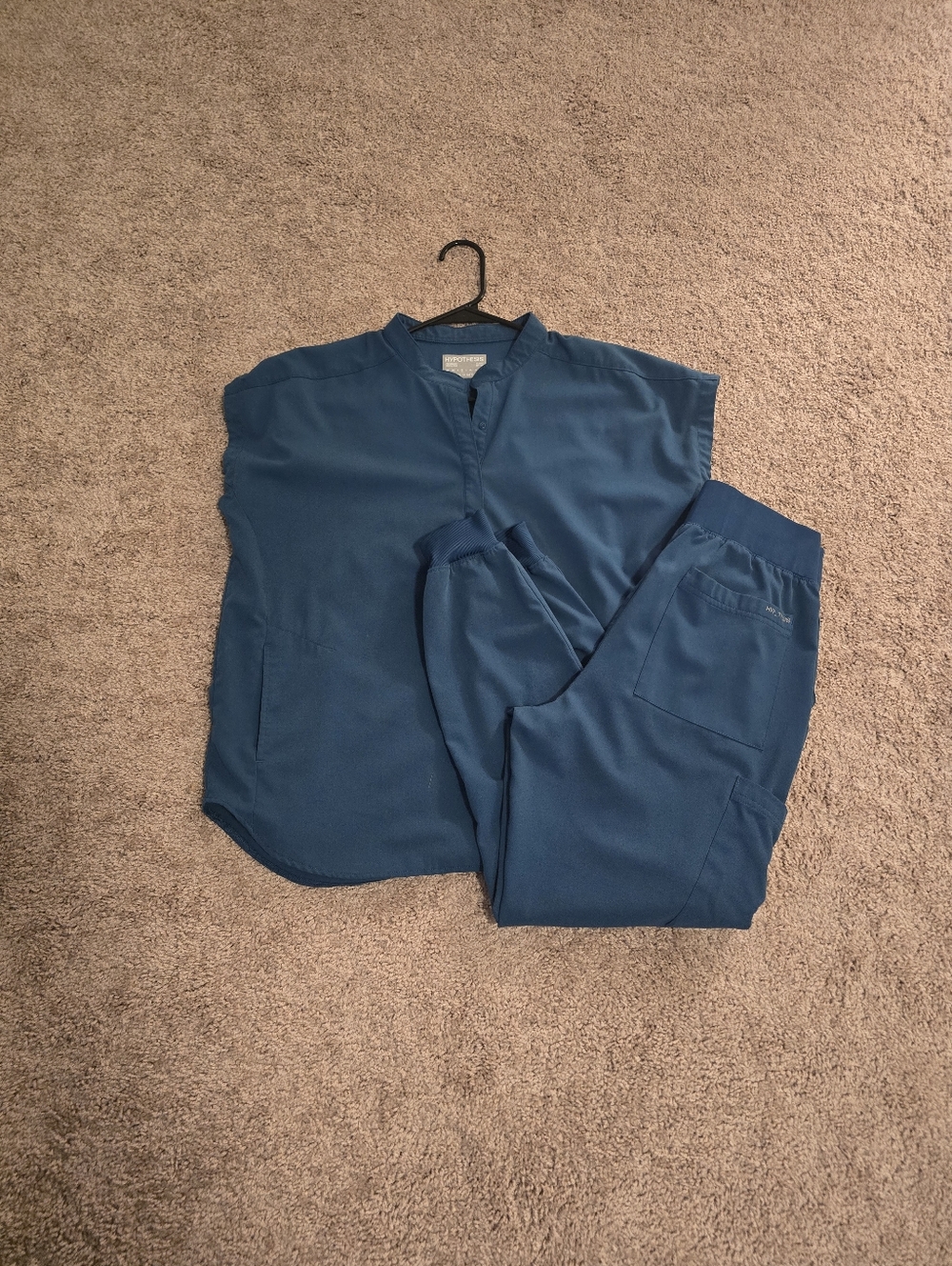 Hypothesis Scrub Set Dolman Jogger M Small Petite Carribean